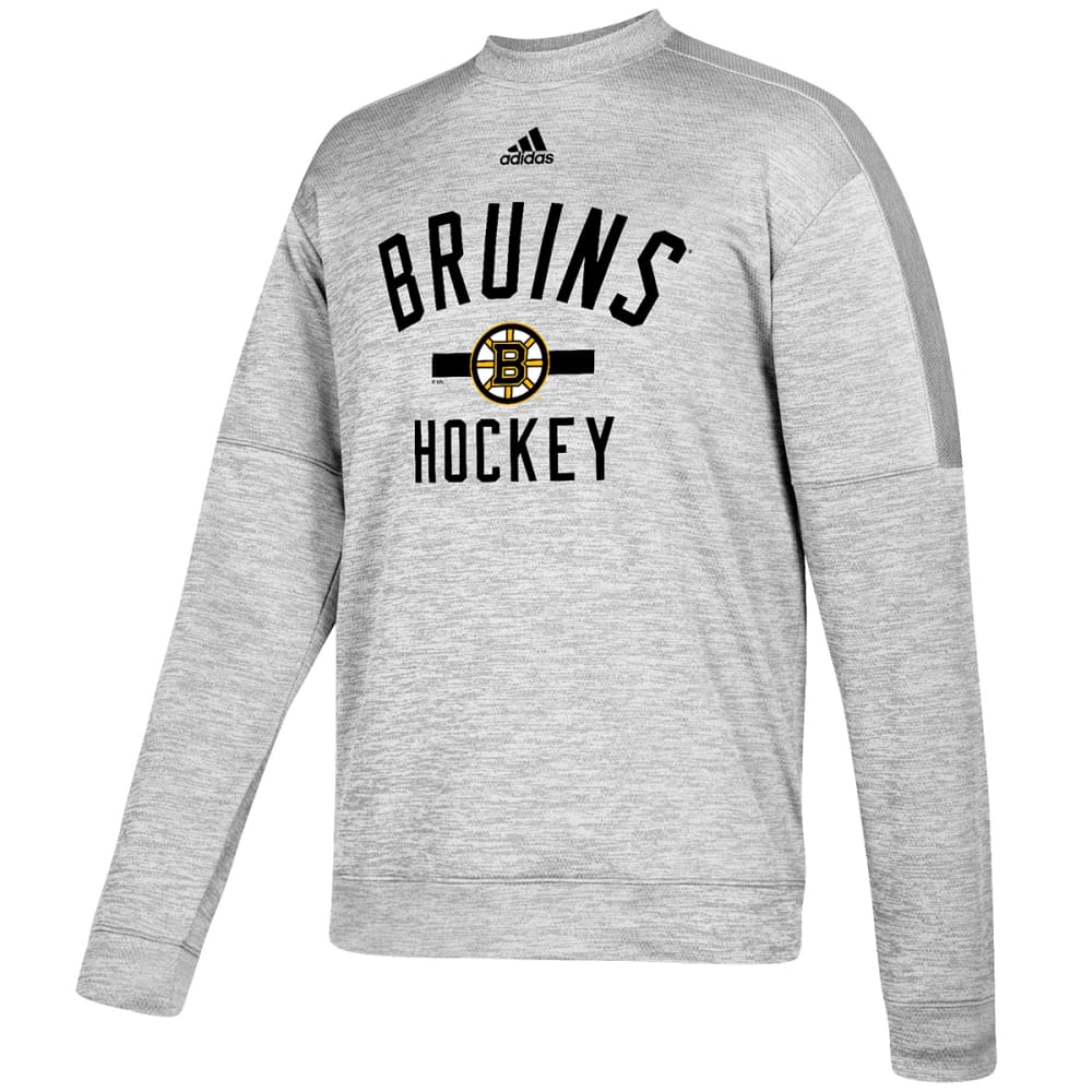 ADIDAS Men's Boston Bruins Team Issue Crewneck Fleece Pullover L
