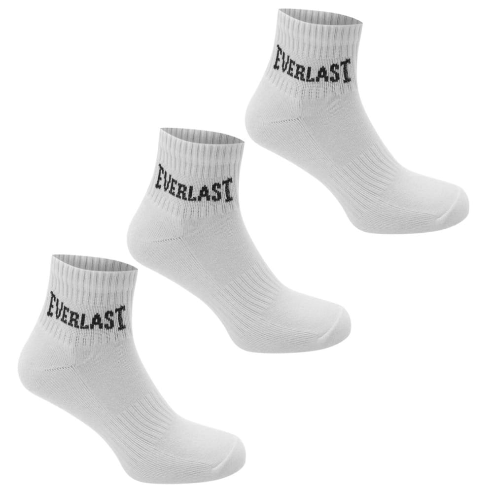 EVERLAST Big Boys' Quarter Socks, 3-Pack 2Y-7Y