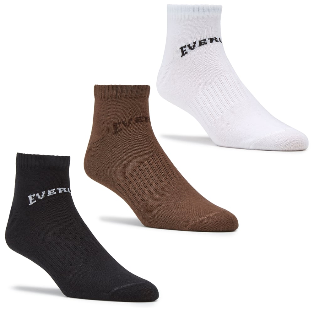 EVERLAST Little Kids' Training Socks, 3-Pack 9C- 1Y