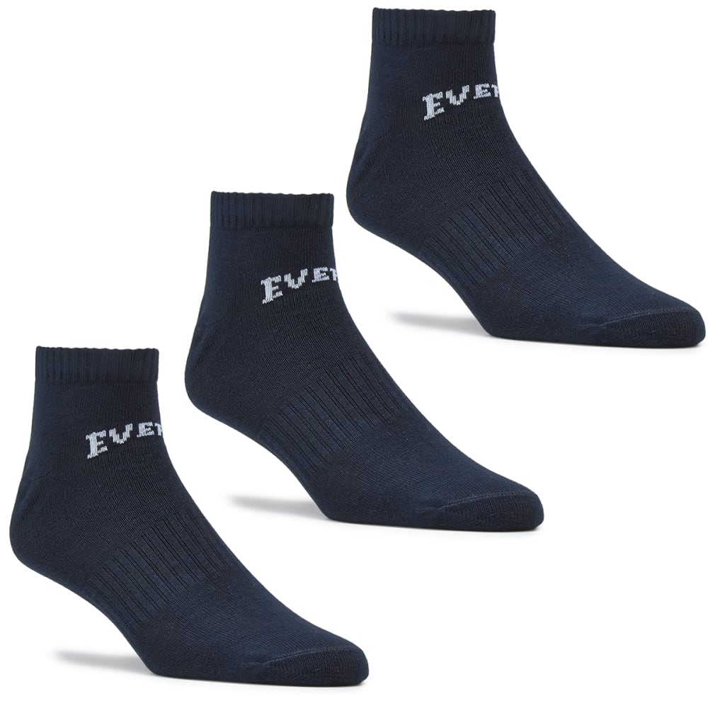 EVERLAST Little Kids' Training Socks, 3-Pack 9C- 1Y