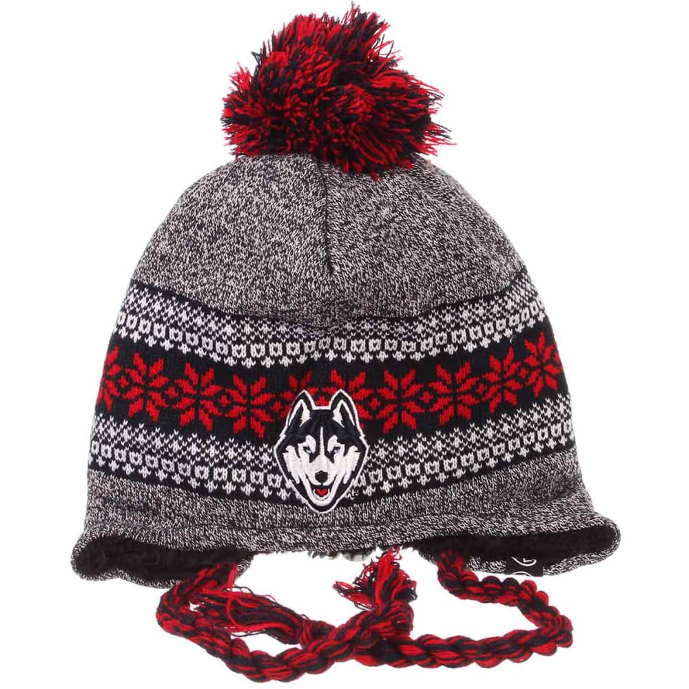 UCONN McTwist Tassel Pom Knit Beanie ONE SIZE