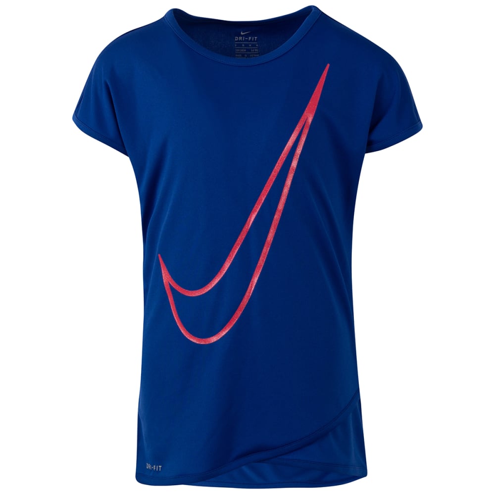 NIKE Little Girls' Crossover Swoosh Short-Sleeve Tunic Top 4