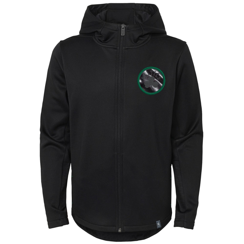 BOSTON CELTICS Big Boys' Ballistic Poly Streak Fleece Full-Zip Hoodie S