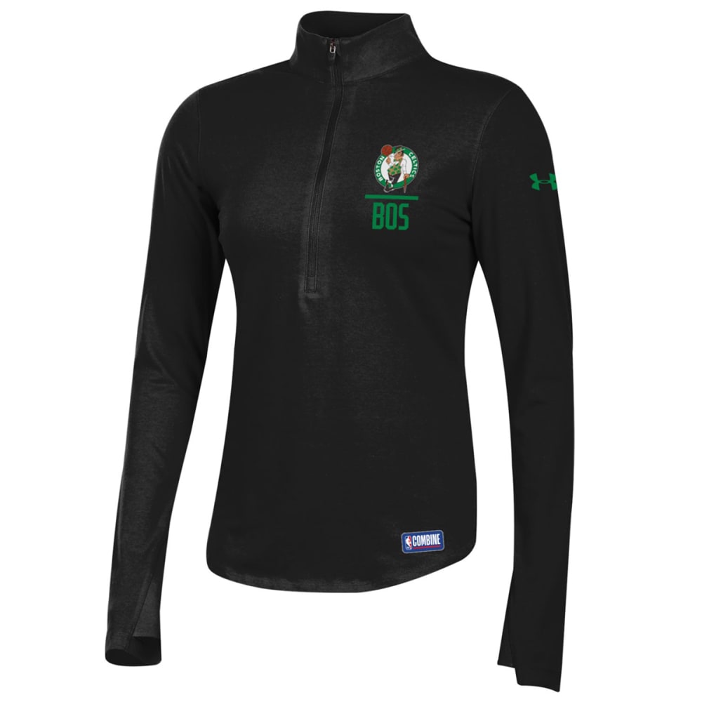 UNDER ARMOUR Women's Boston Celtics Combine Lockup 1/2-Zip Pullover S