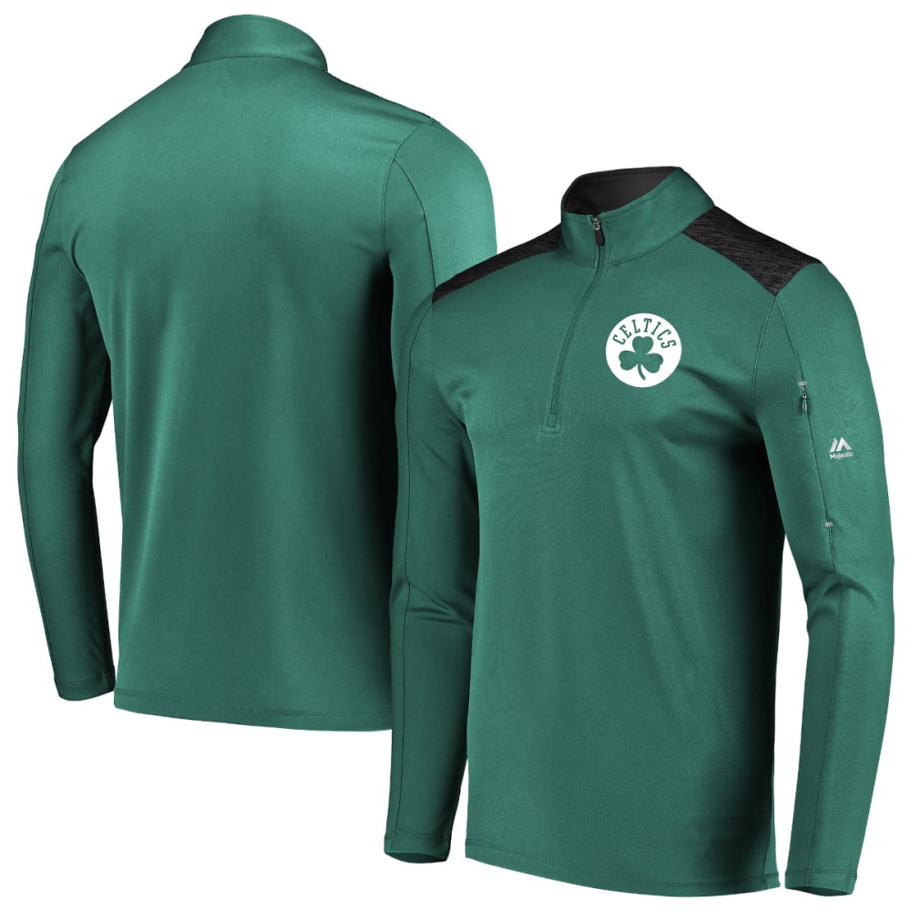  Ultra Game NBA Boston Celtics Mens Quarter Zip Fleece