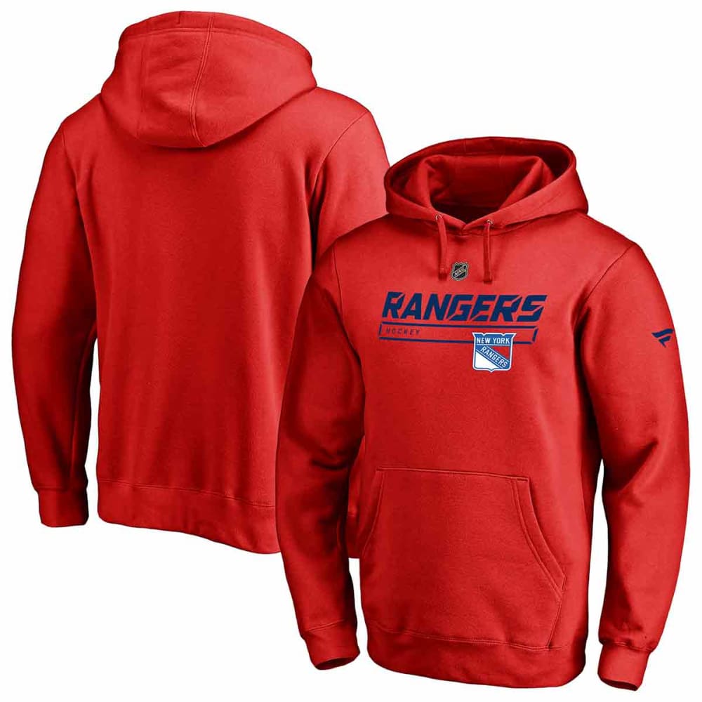 NEW YORK RANGERS Men's Authentic Pro Prime Pullover Hoodie L