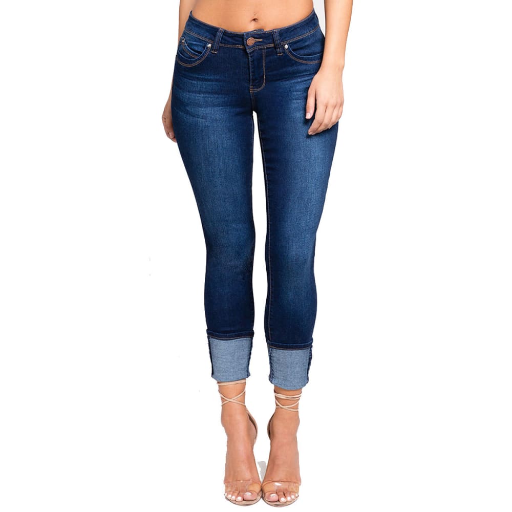YMI Juniors' WannaBettaButt Mega Cuffed Skinny Jeans 3