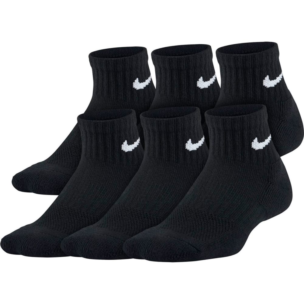 NIKE Boys' Performance Cushioned Quarter Training Socks, 6-Pack - Bob’s ...