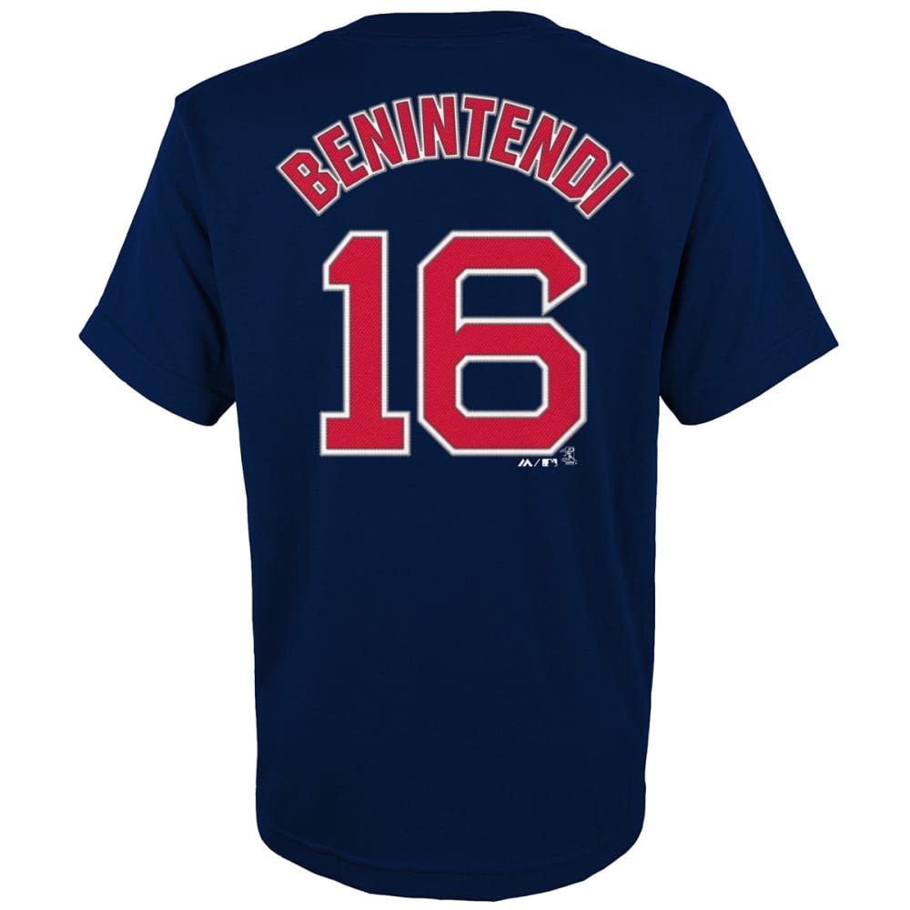 BOSTON RED SOX Big Boys' Andrew Benintendi #16 Name and Number Short-Sleeve Tee M