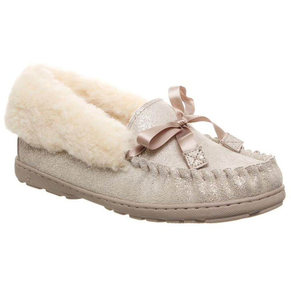 BEARPAW Women's Indio Spillout Fur Moc Slippers 6