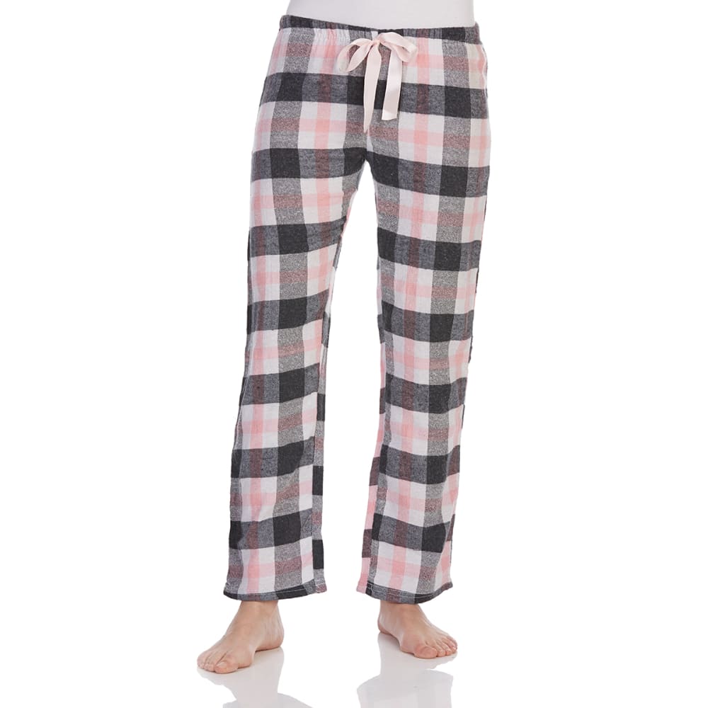 RENE ROFE Women's Pink & White Plush Sleep Pants - Bob’s Stores