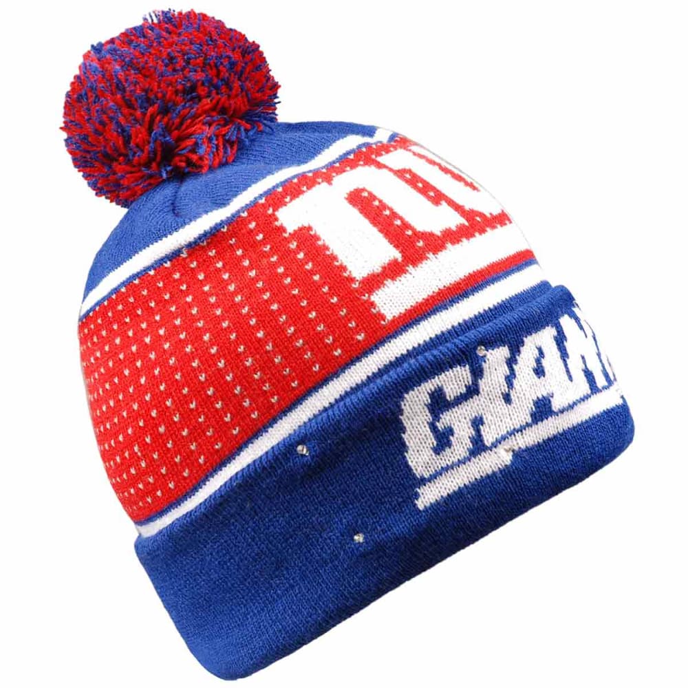 NEW YORK GIANTS 2018 Big Logo Knit Light-Up Beanie ONE SIZE