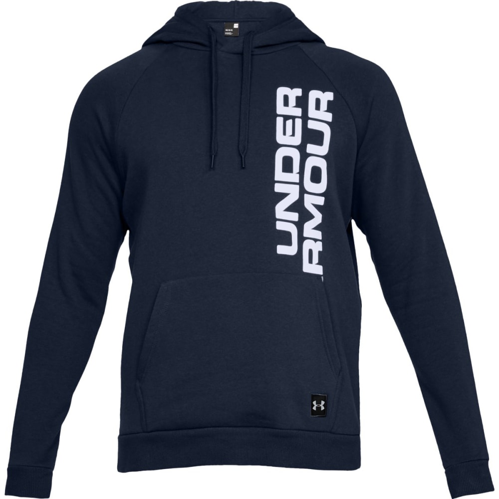 UNDER ARMOUR Men's UA Rival Fleece Script Pullover Hoodie - Bobâs Stores