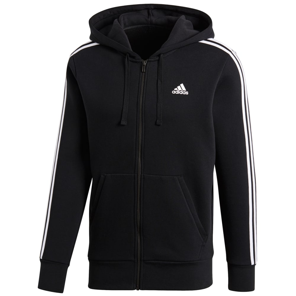 ADIDAS Men's Essentials 3-Stripes Fleece Full-Zip Hoodie S