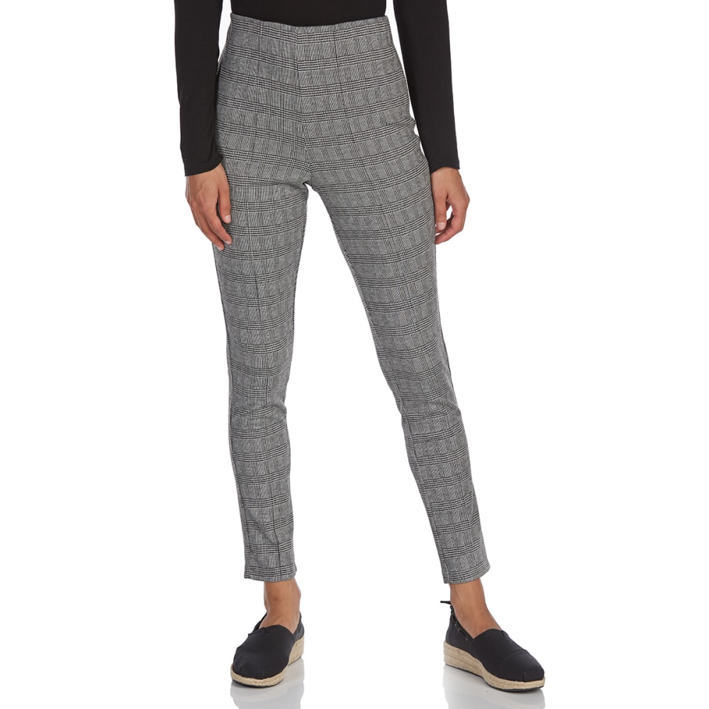 ALMOST FAMOUS Juniors' Plaid Ponte Leggings - Bob's Stores