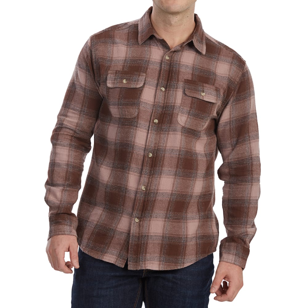 FREE NATURE Guys' Yarn-Dyed Long-Sleeve Flannel Shirt S