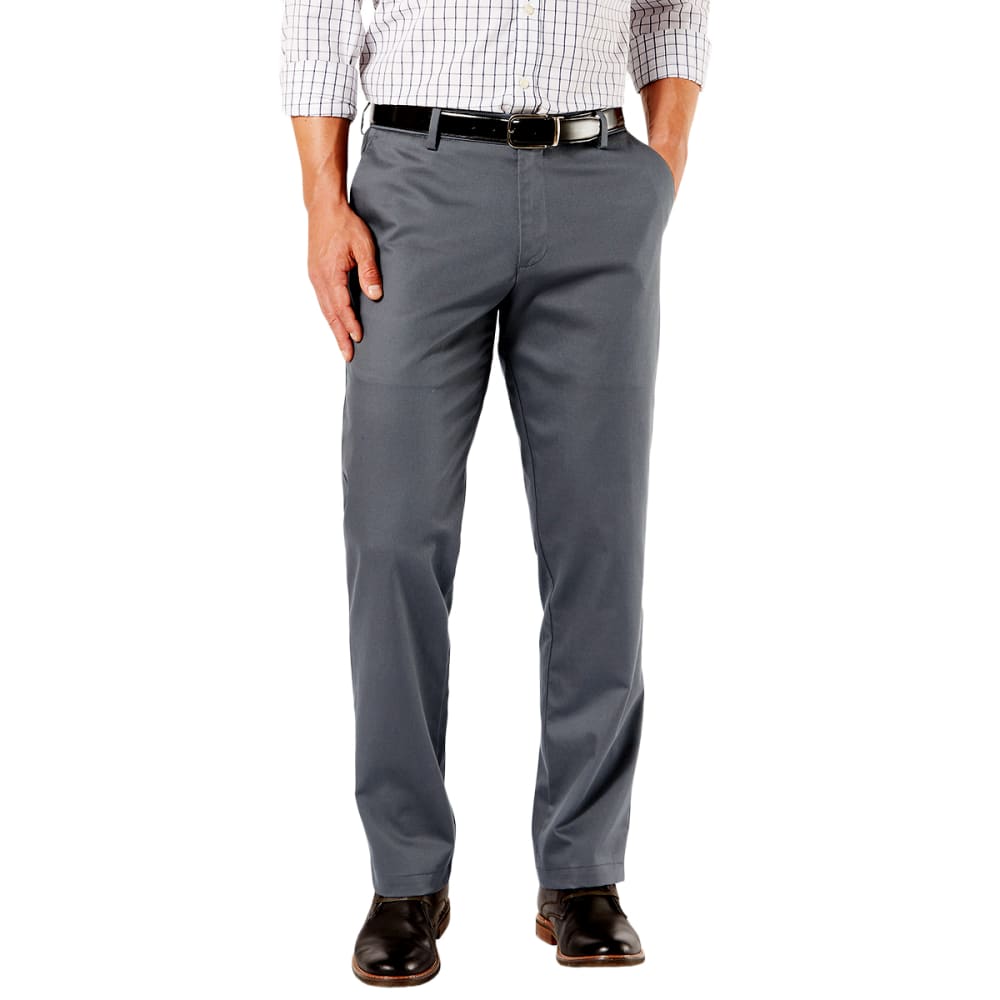 DOCKERS Men's Signature Khaki 2.0 Straight Flat-Front Creaseless Pants 30/30
