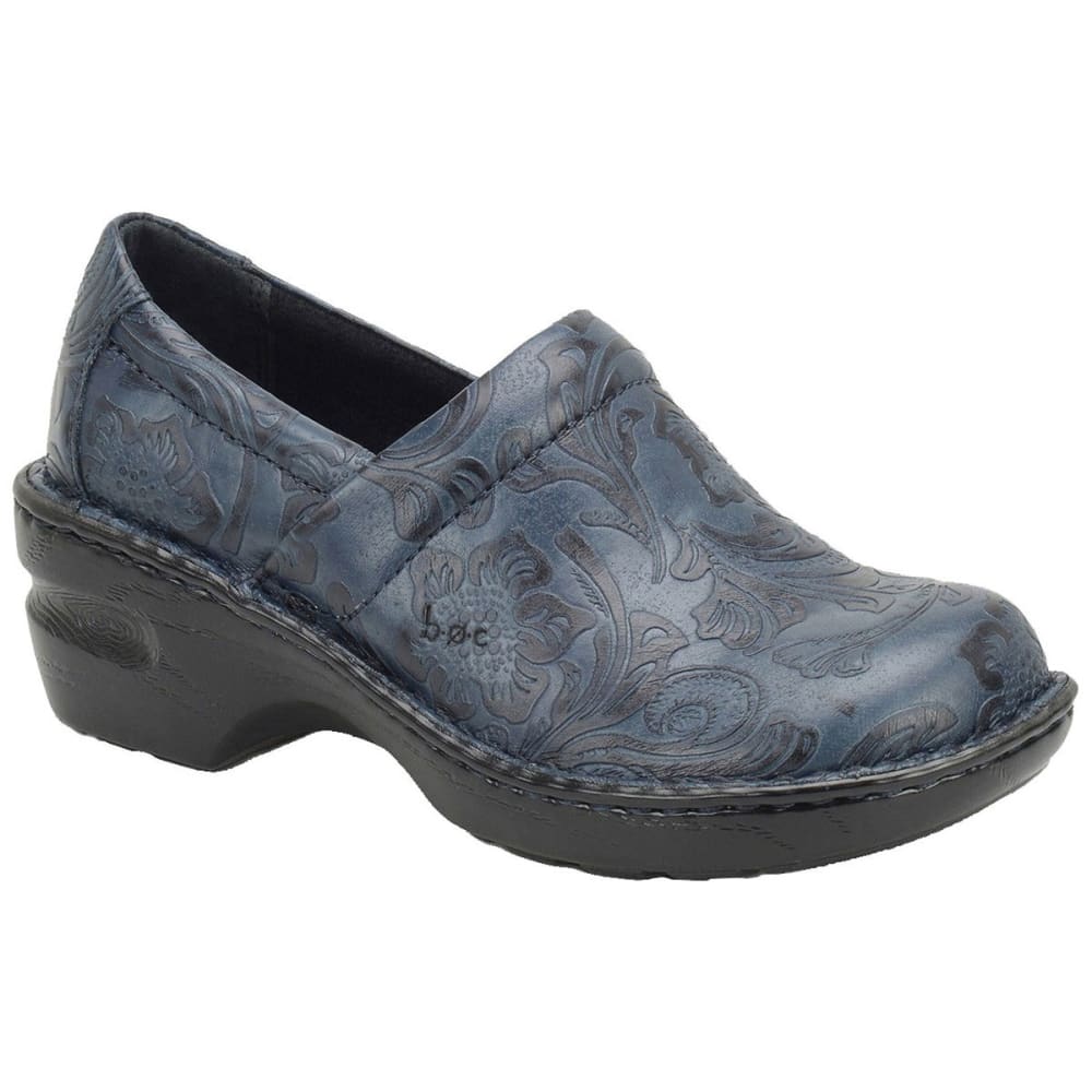 B.O.C. Women’s Peggy Tooled Leather Clogs, Wide - Bob’s Stores