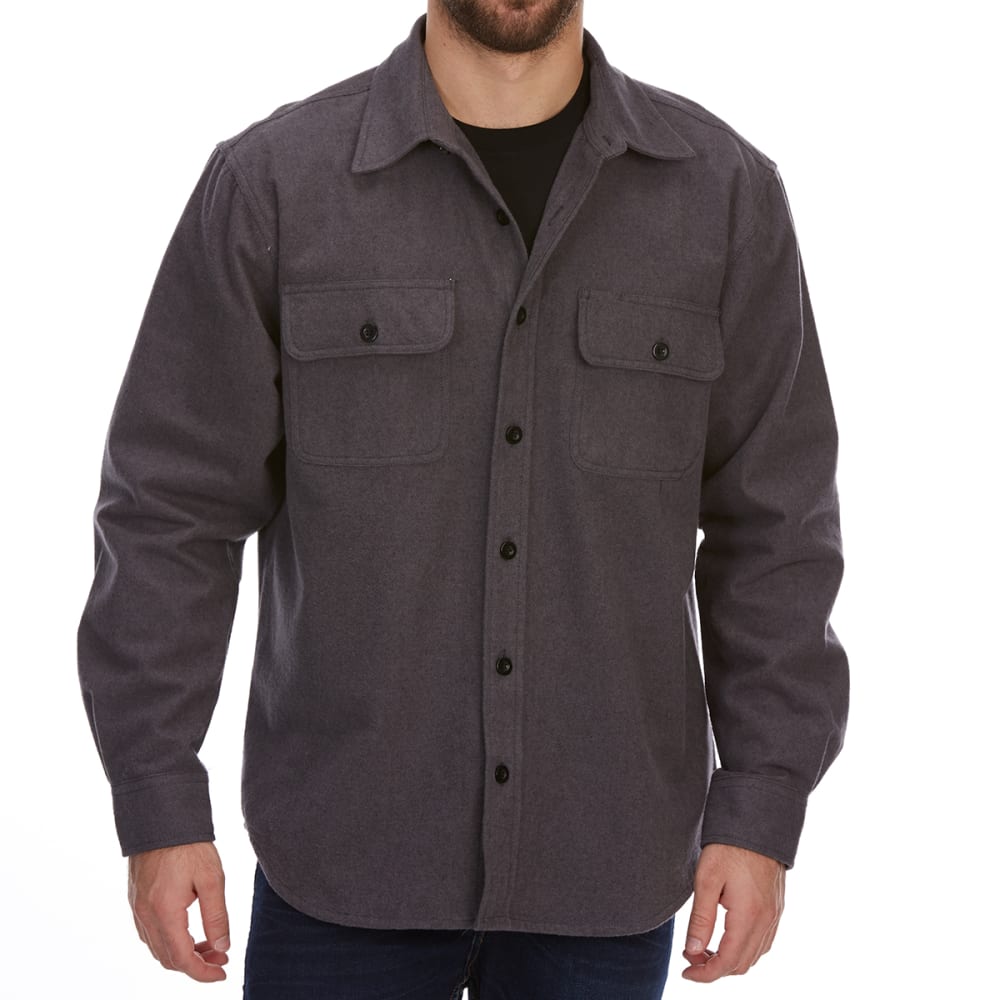 DUNLOP Men's Solid Chamois Long-Sleeve Shirt - Bob’s Stores