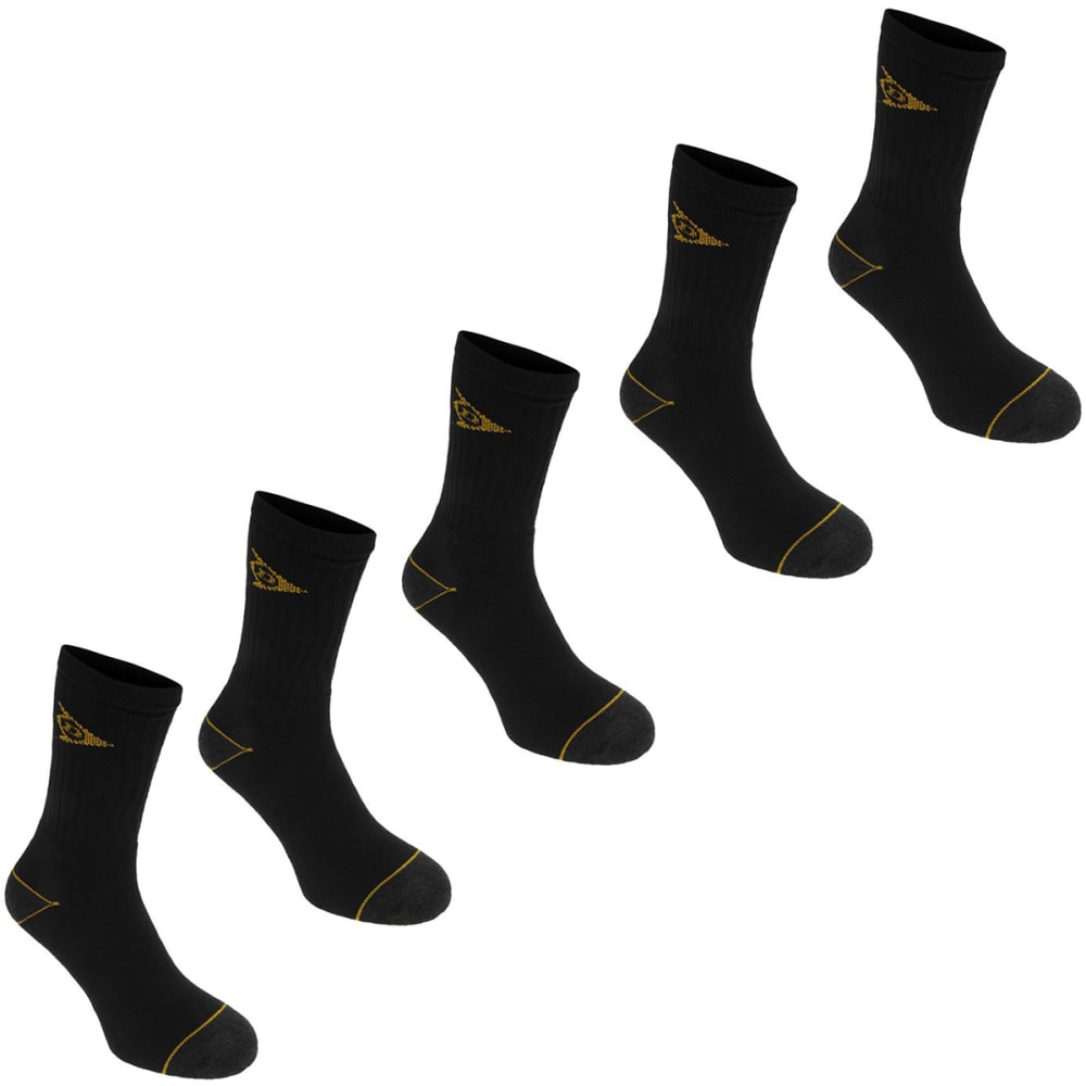 DUNLOP Men's Work Socks, 5-Pack 8-12