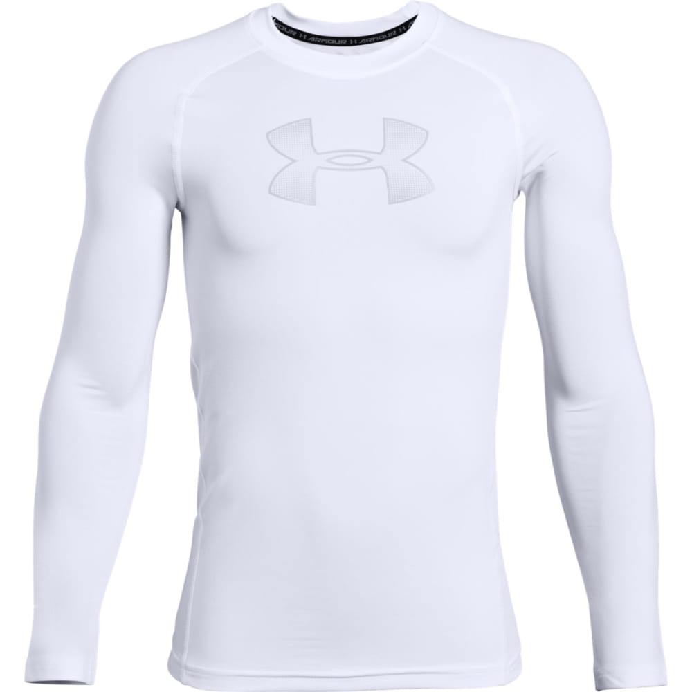 UNDER ARMOUR Big Boys' Long-Sleeve HeatGear Shirt S