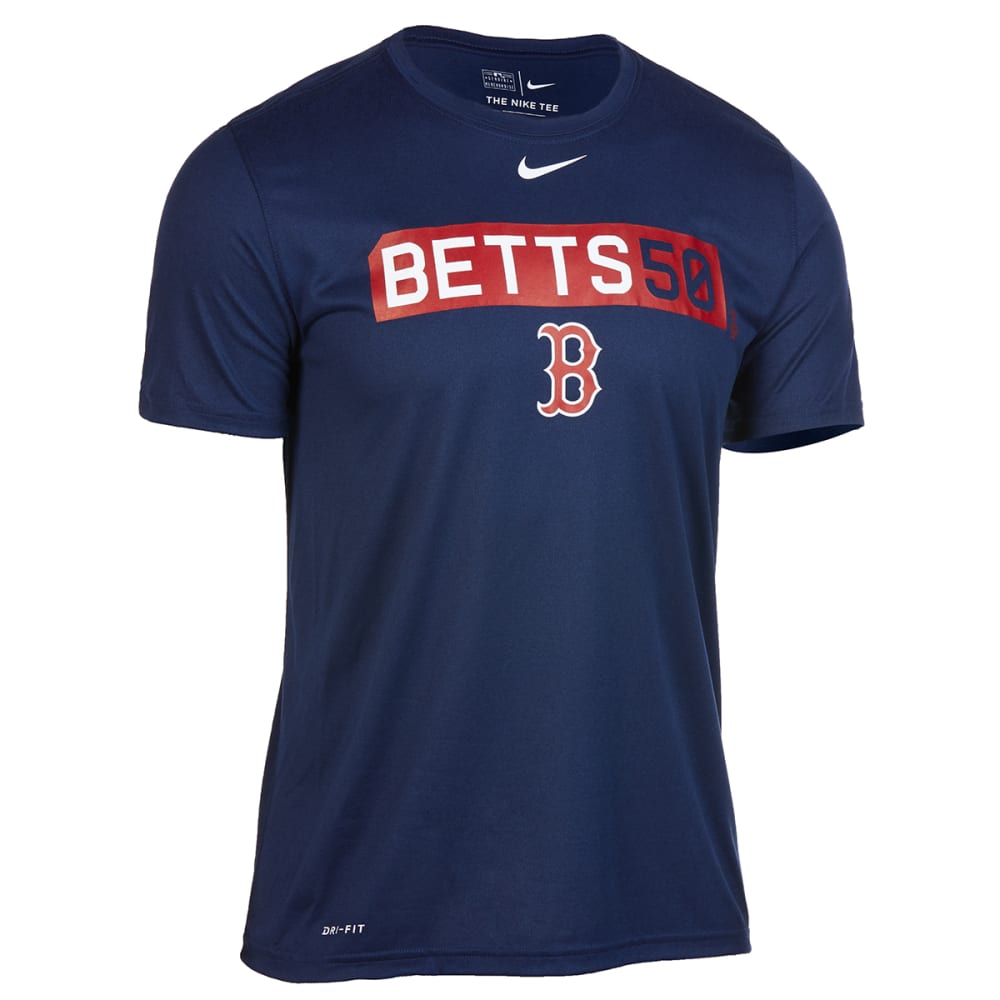 Mookie Betts Boston Red Sox Men's Scarlet Roster Name & Number T