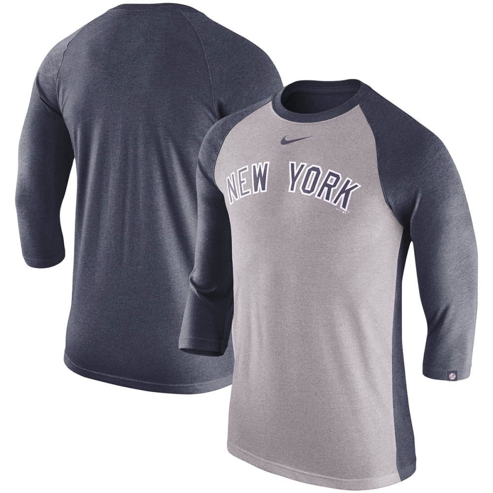 NEW YORK YANKEES Men's 3/4-Sleeve Tee M