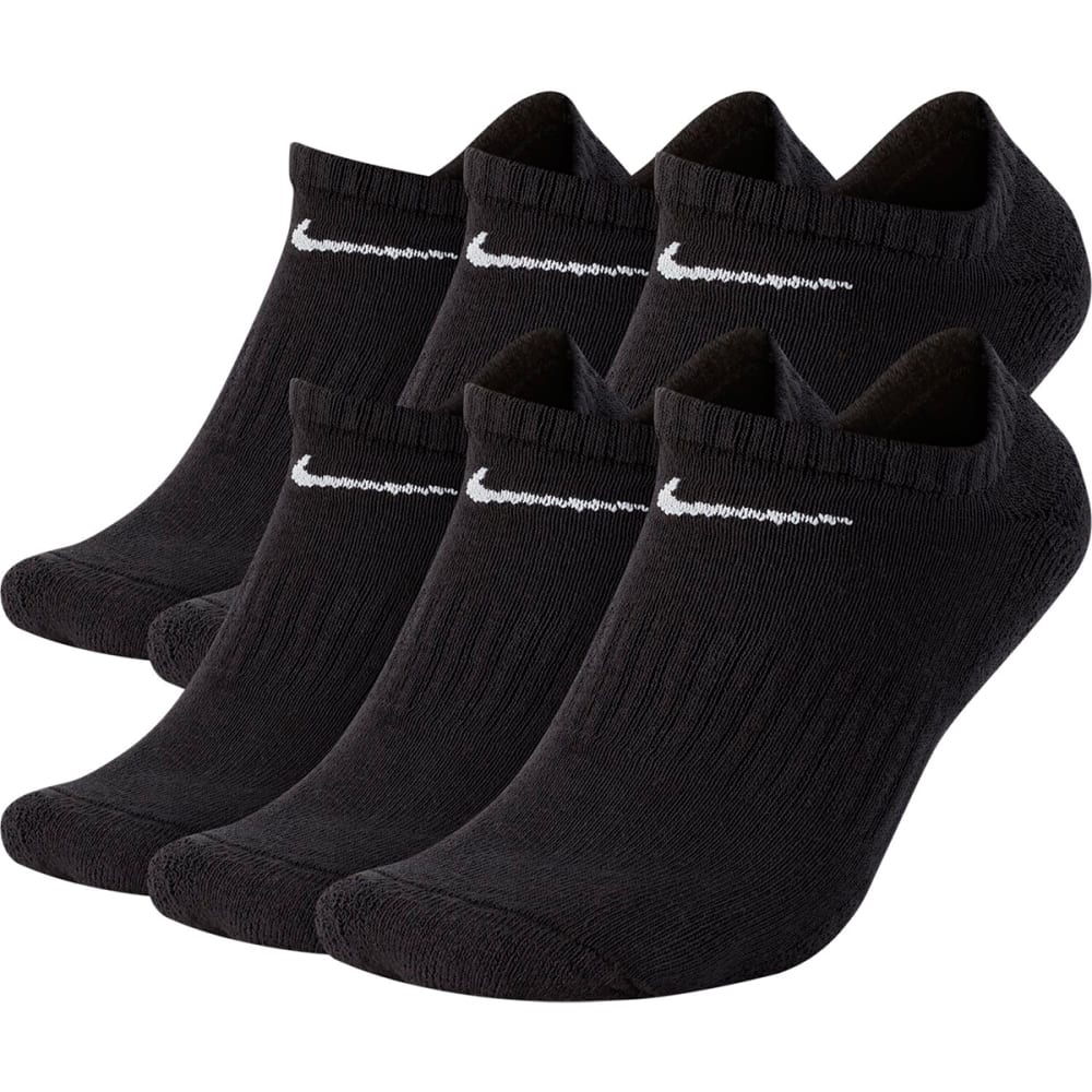 NIKE Men's Everyday Cushion No Show Socks, 6-Pack L