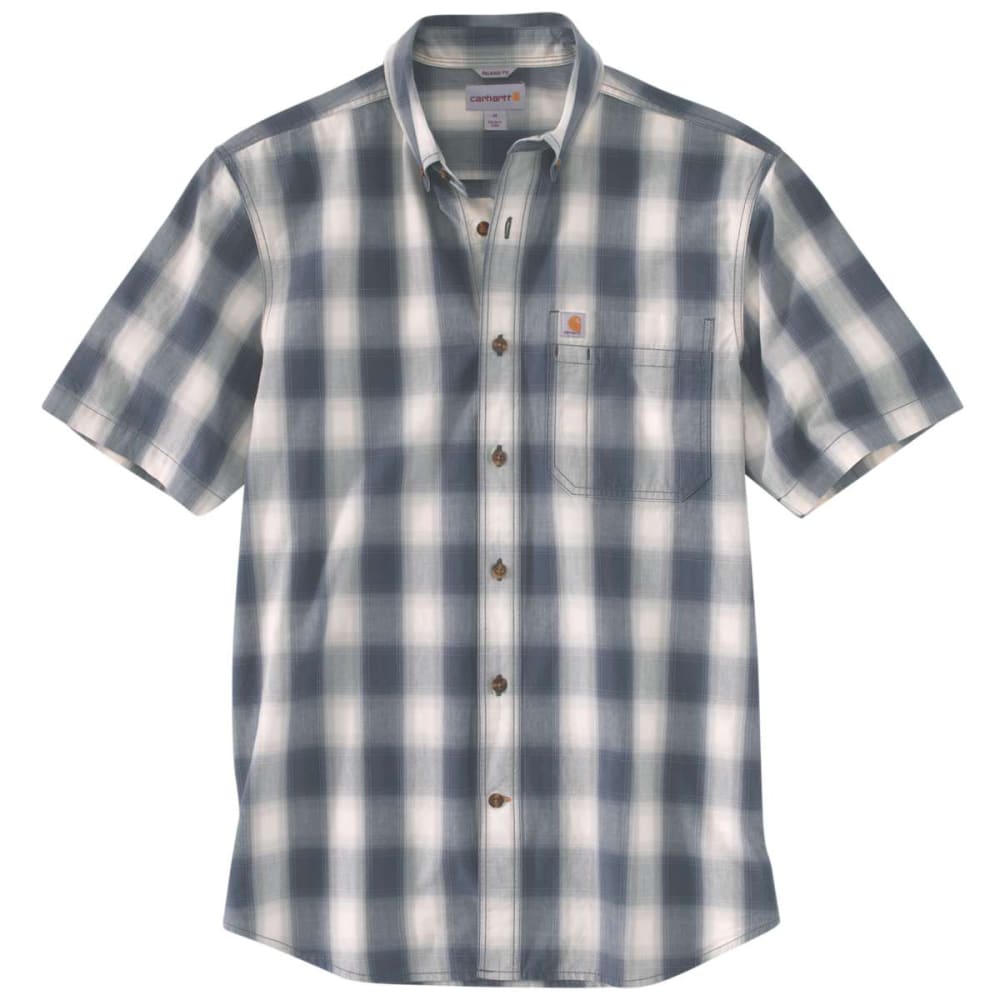 CARHARTT Men's Essential Plaid Button Down Short-Sleeve Shirt S
