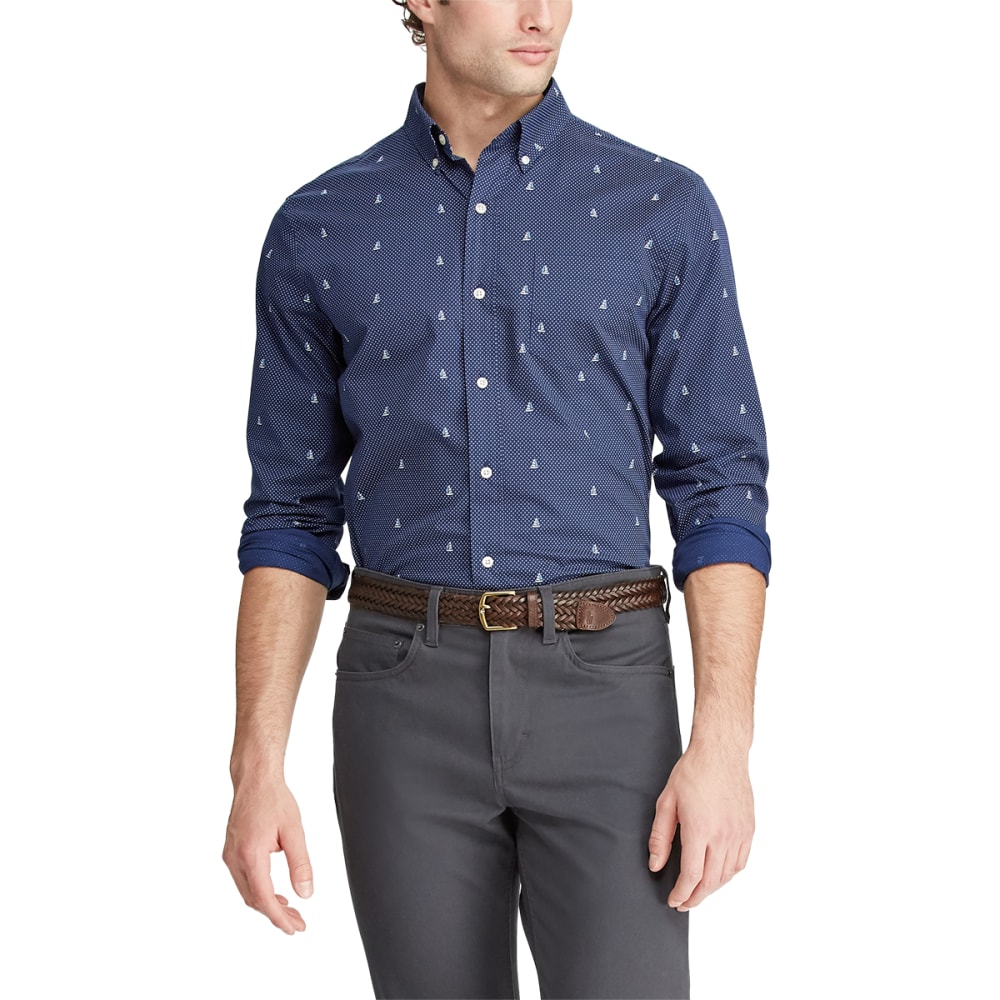 CHAPS Men's Long-Sleeve Performance Woven Shirt XXL
