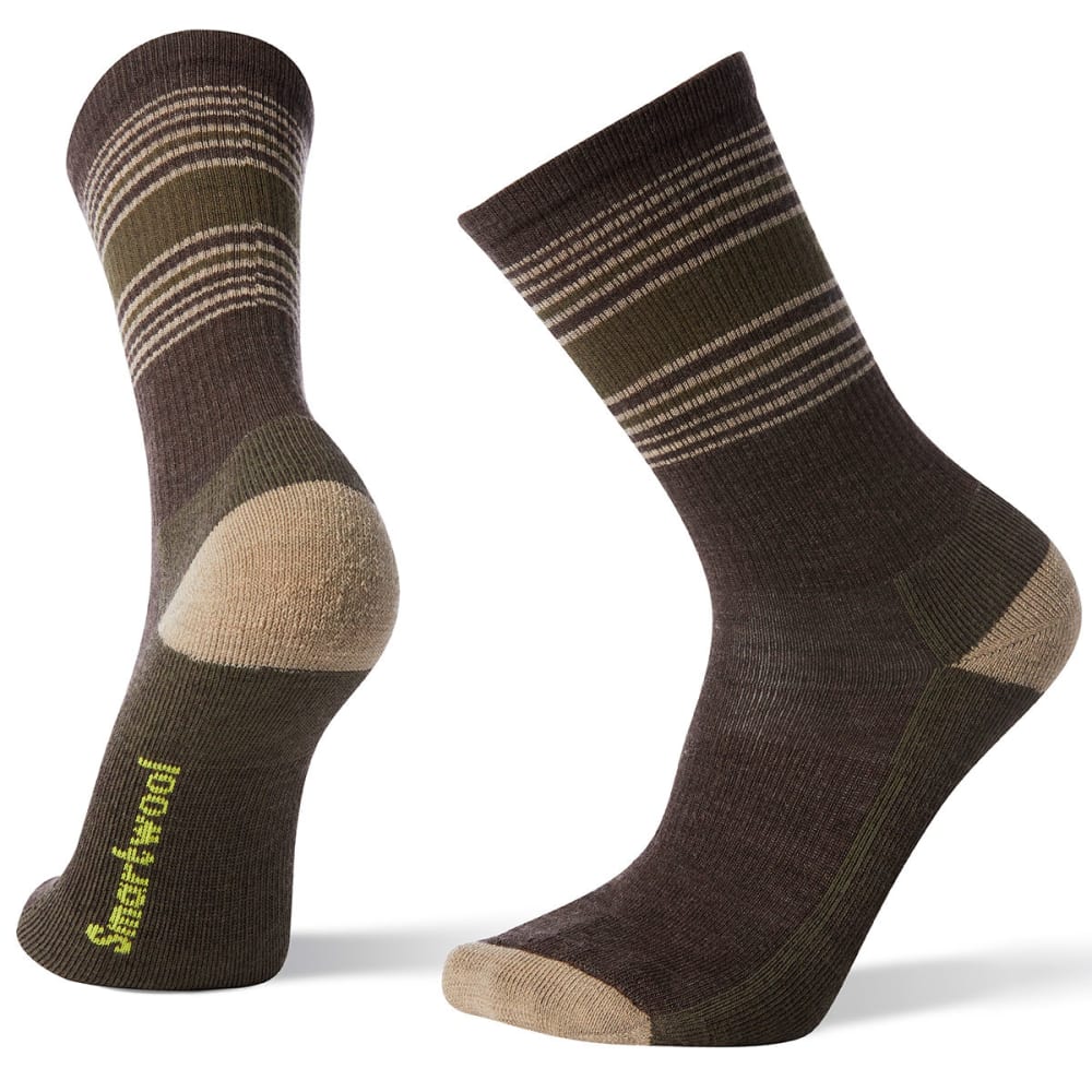 SMARTWOOL Men's Hike Striped Light Crew Socks M