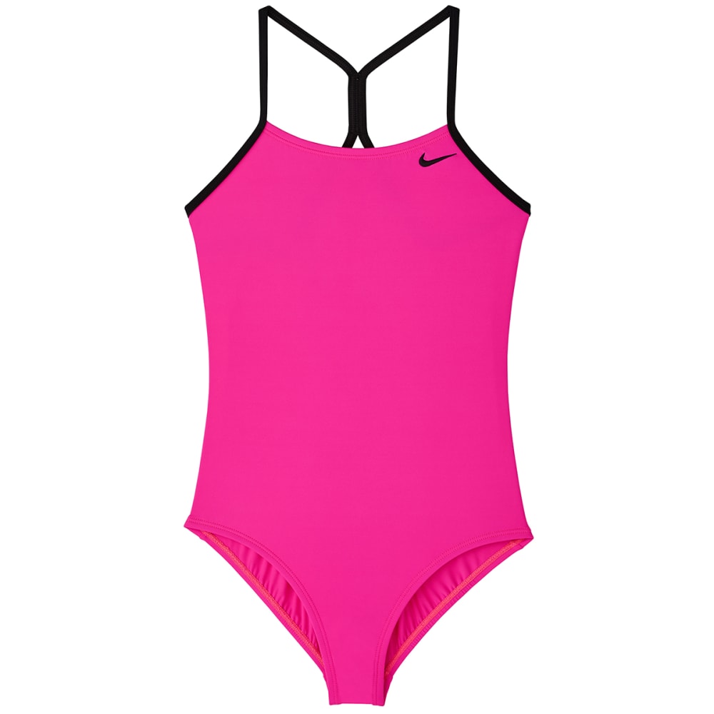 NIKE Big Girls' Solid Racerback One-Piece Swimsuit - Bob’s Stores