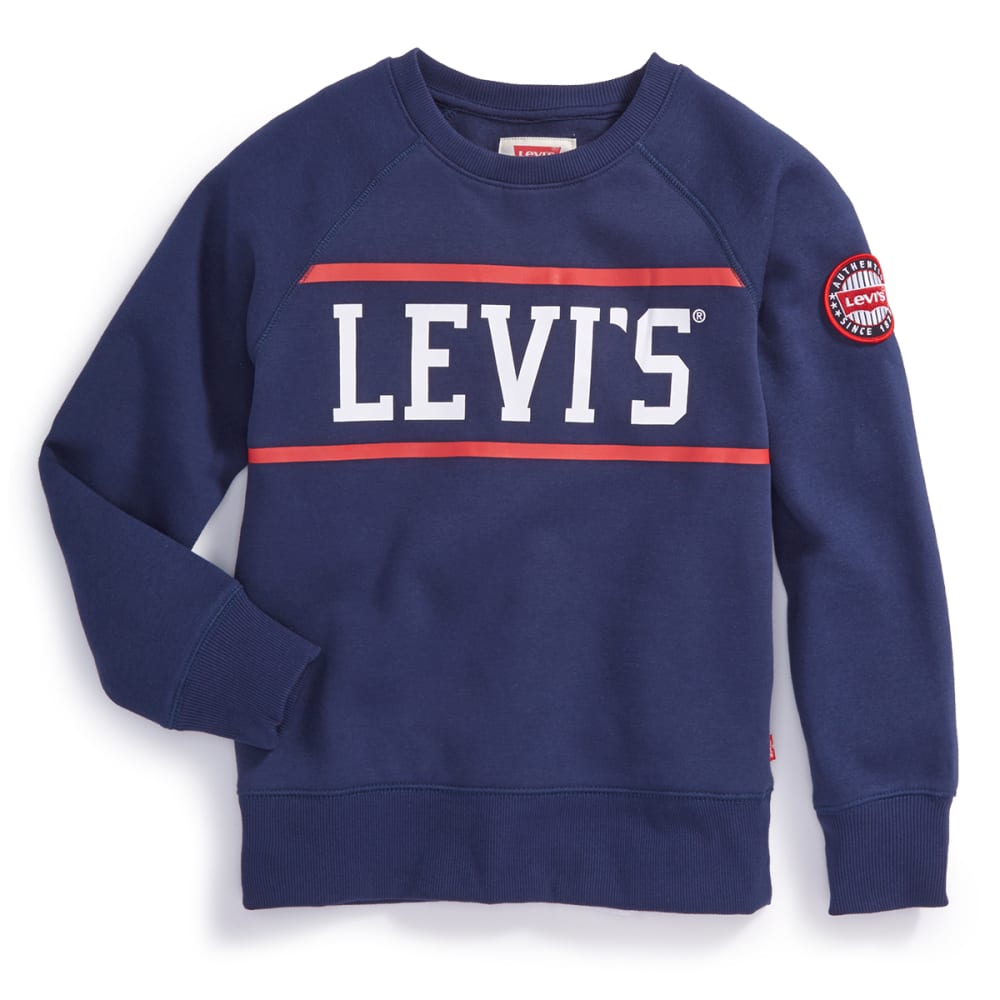 LEVI'S Big Boys' Cory Fleece Long-Sleeve Pullover S