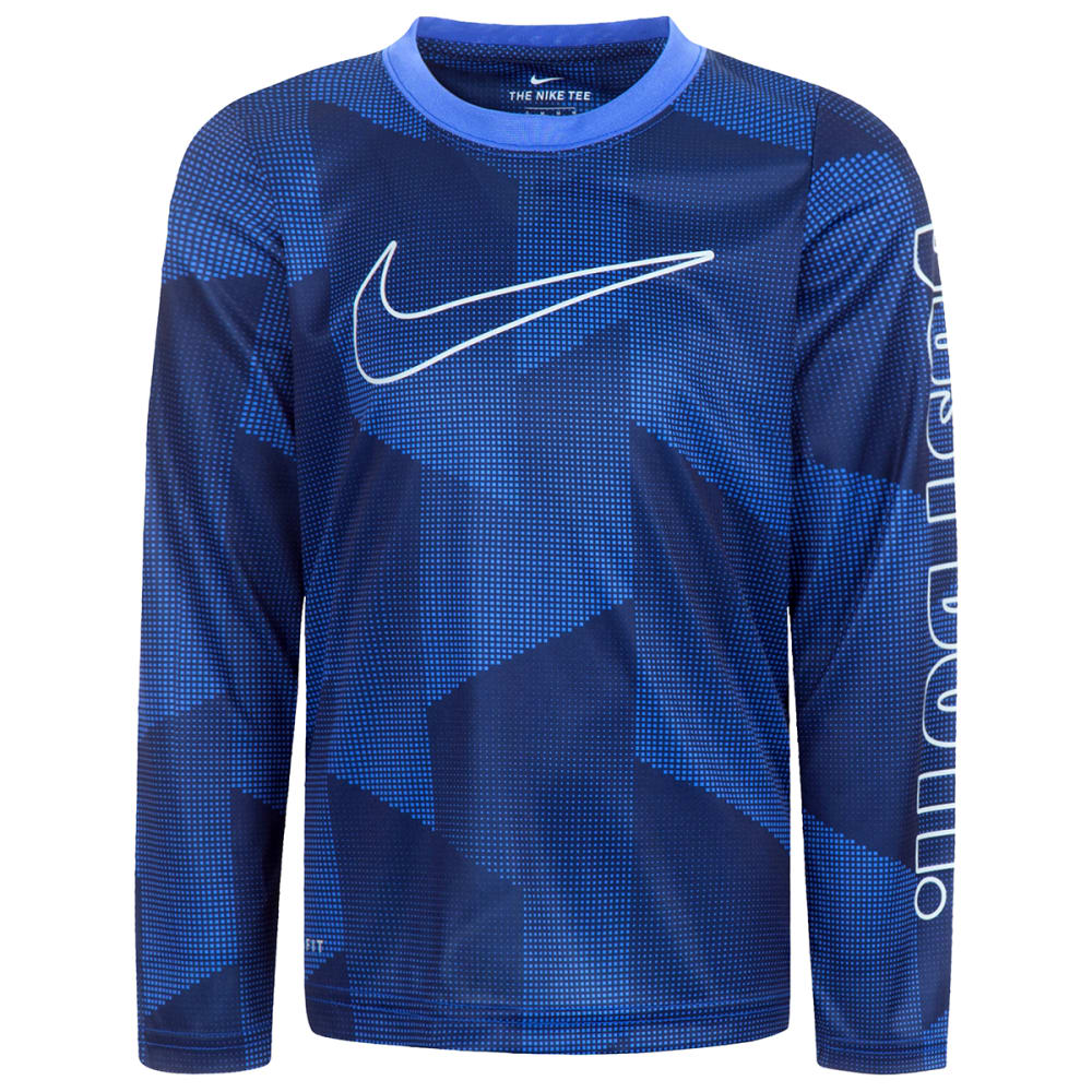 NIKE Little Boys' Just Do It Micro Dri-FIT Long-Sleeve Tee 4