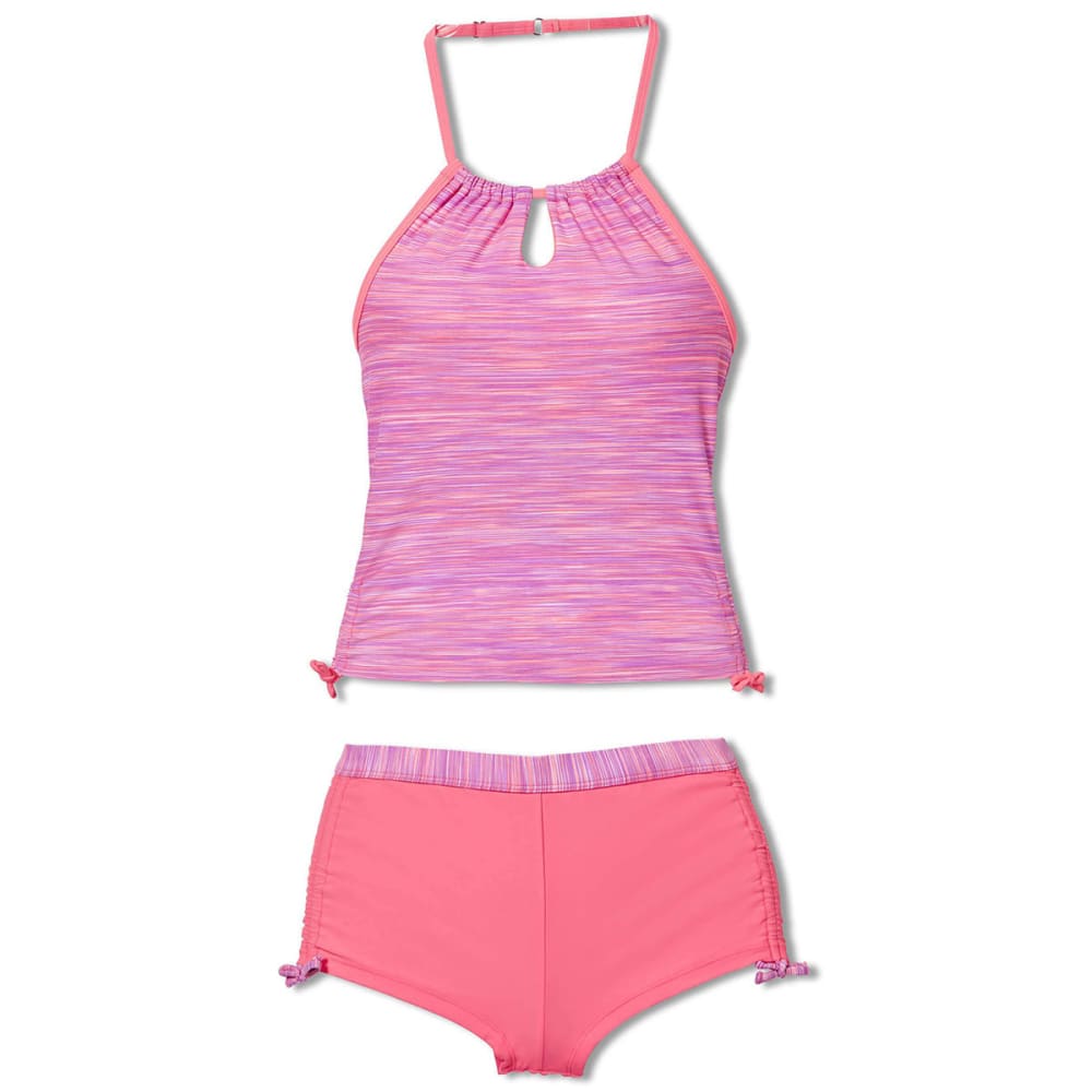 FREE COUNTRY Girls' Swim Signature Halter Tankini Set 10