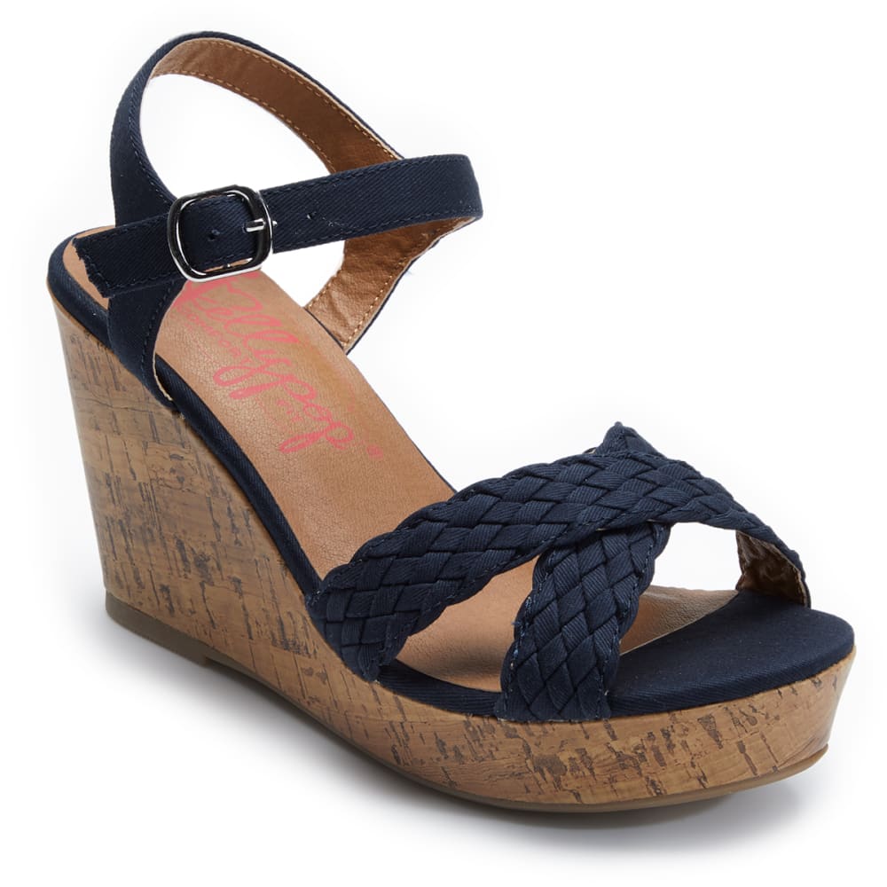 JELLY POP Women's Panke Braided Wedge Sandals 6