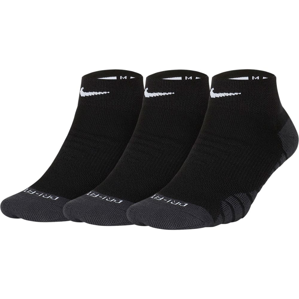 NIKE Women's Max Cushion Ankle Socks, 3-Pack S