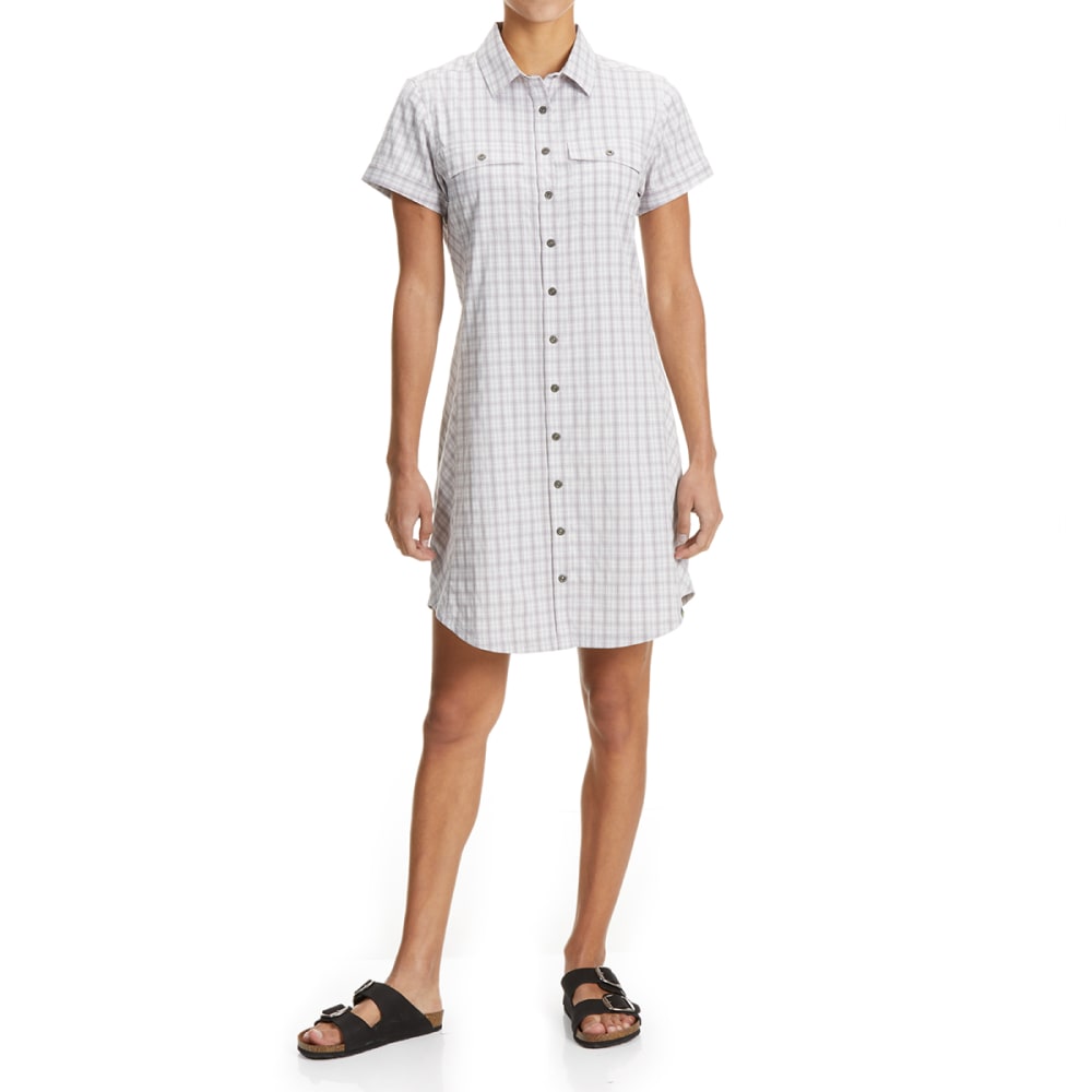 EMS Women's Journey Woven Short-Sleeve Shirt Dress XS