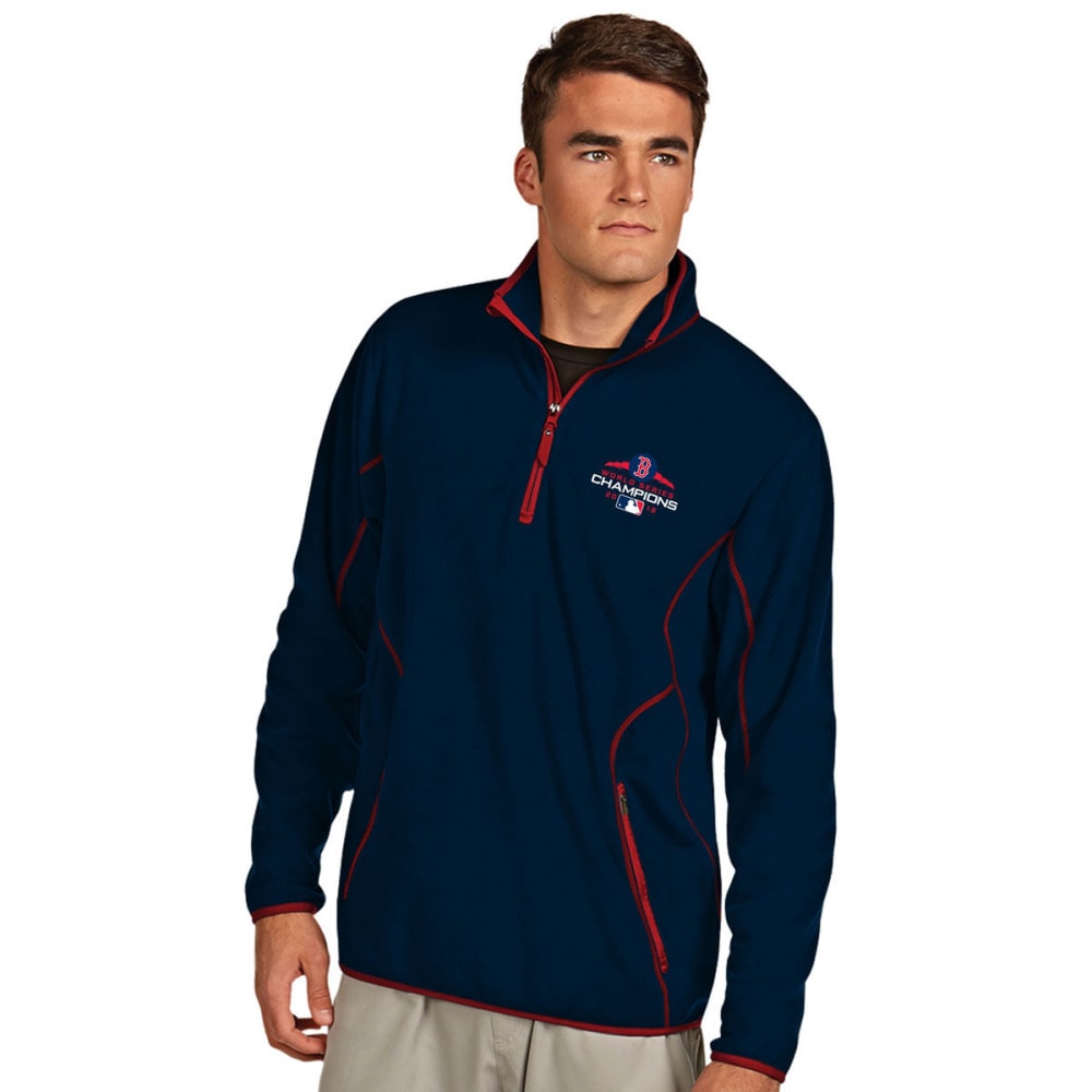 BOSTON RED SOX Men's 2018 World Series Champions Ice Quarter Zip Pullover M