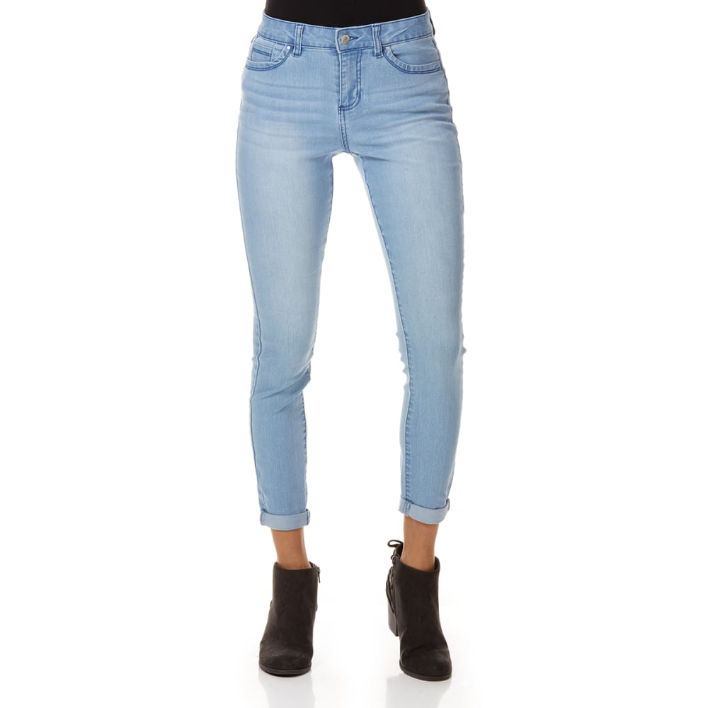 BLUE SPICE Juniors' High Rise Rolled Ankle Jeans - Bob’s Stores