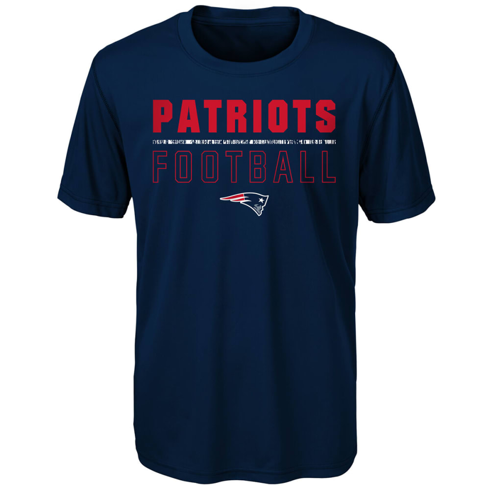 NEW ENGLAND PATRIOTS Boys' Launch Dri-Tek Short-Sleeve Tee S