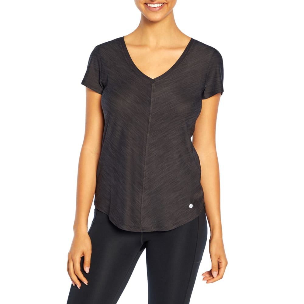 BALLY TOTAL FITNESS Women's Mitered Short-Sleeve Tee S
