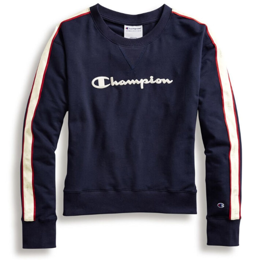 CHAMPION Women's Heritage Fleece Crew with Taping S