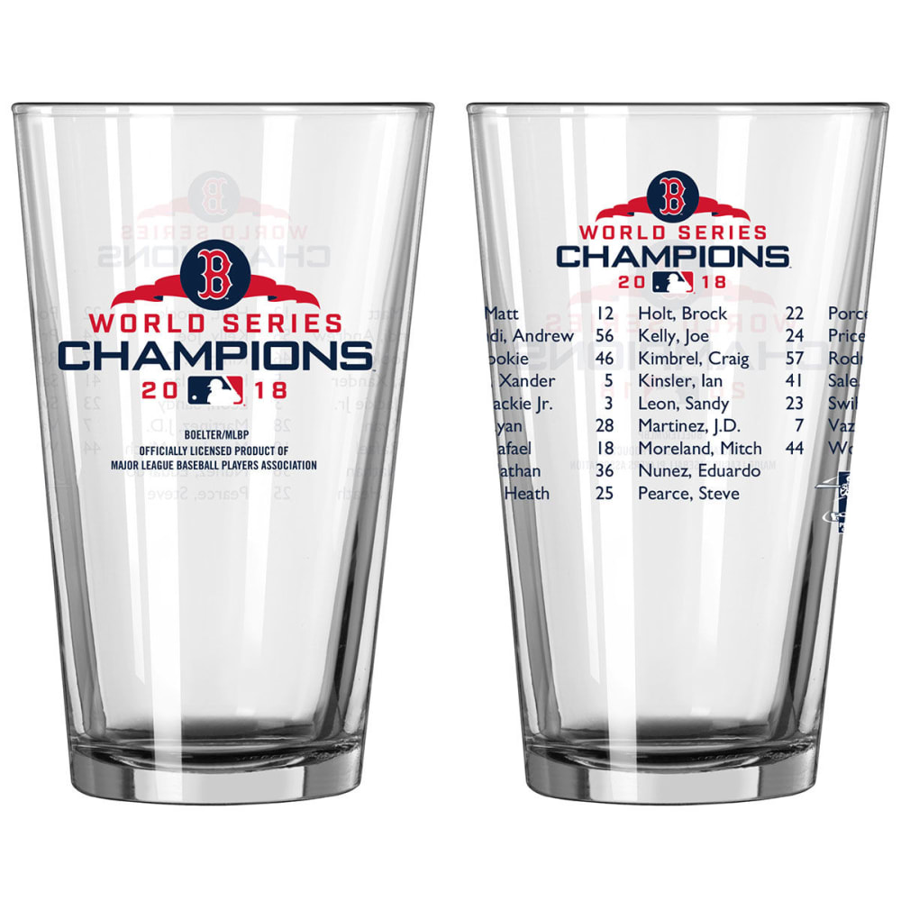 BOSTON RED SOX 2018 World Series Champions 16 oz. Roster Pint
