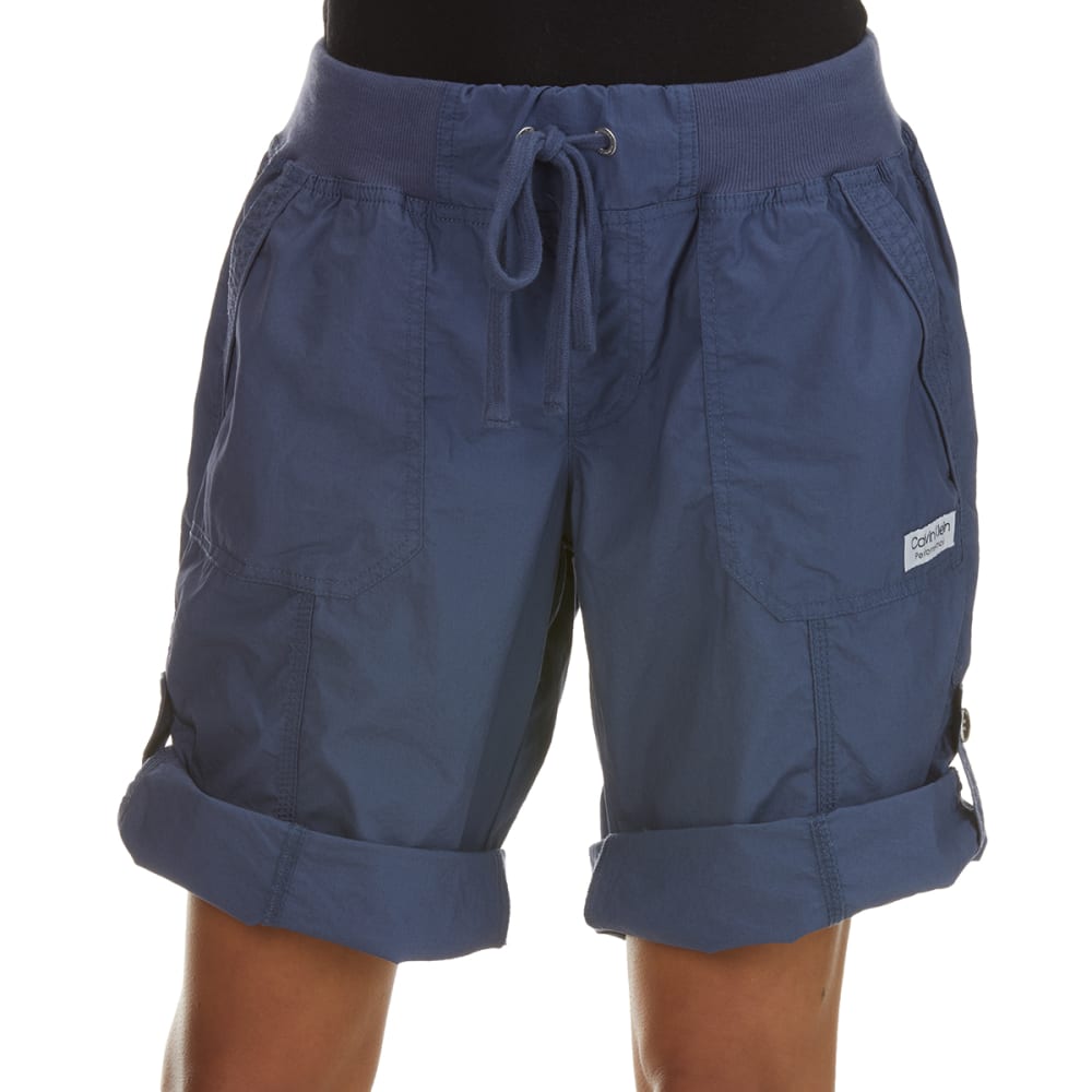 CALVIN KLEIN PERFORMANCE Women's Convertible Cargo Bermuda Shorts - Bob ...