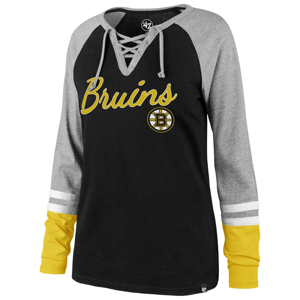 47 Brand Boston Bruins men's black long-sleeve t-shirt size M