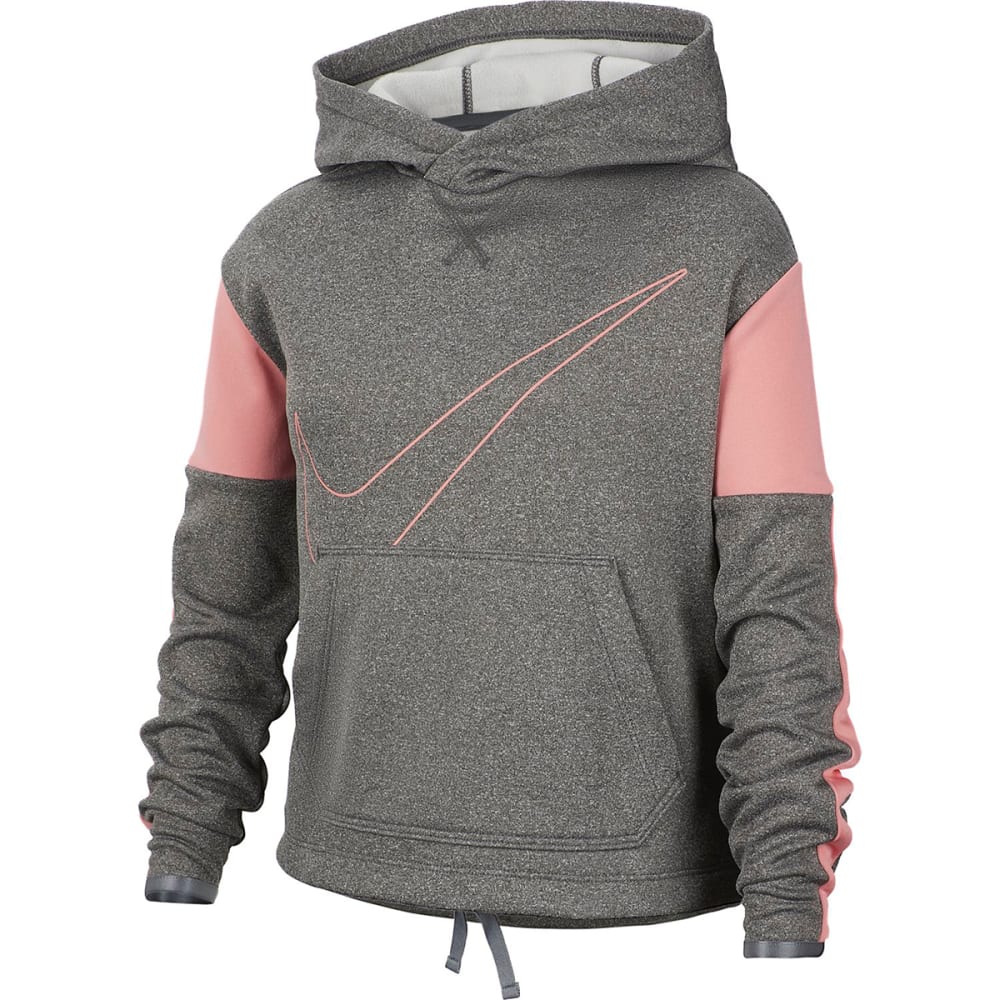 NIKE Girls' Therma Pullover Hoodie M