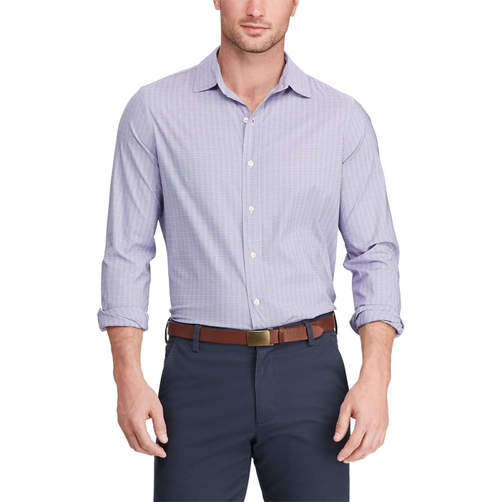 CHAPS Men's Classic-Fit Performance Long-Sleeve Button-Down Shirt M