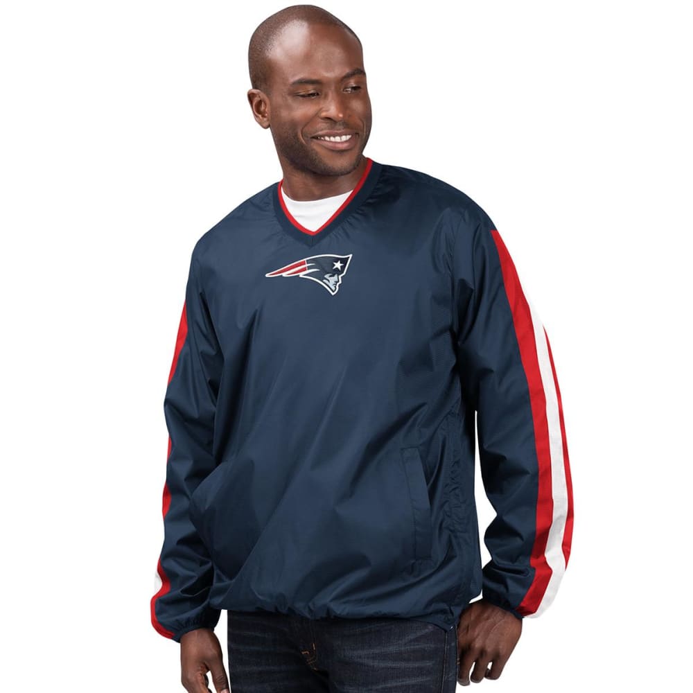 New England Patriots Quarter-Zip Pullover Jacket - Men's Regular