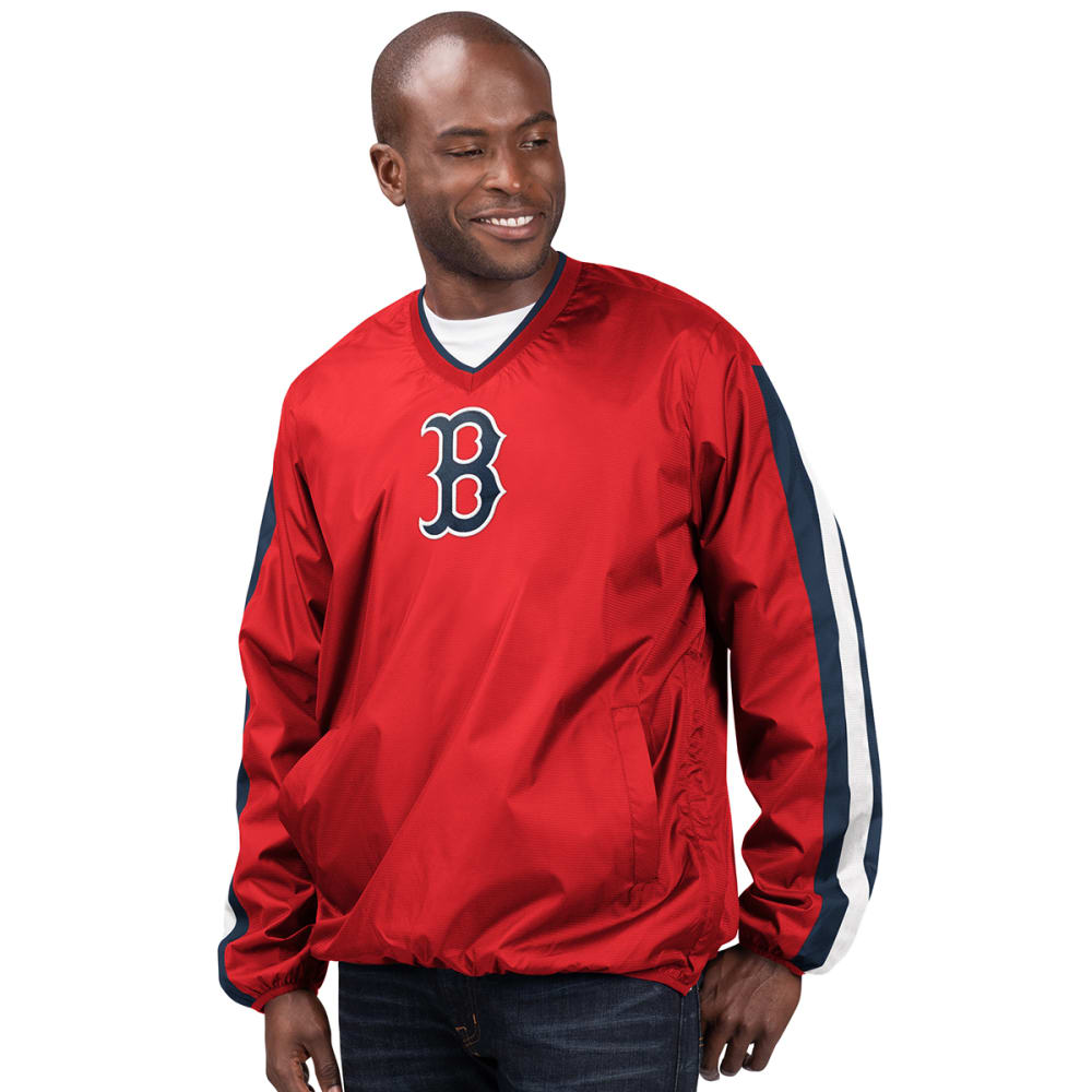 BOSTON RED SOX Men's Kickoff V-Neck Pullover Jacket - Bob’s Stores